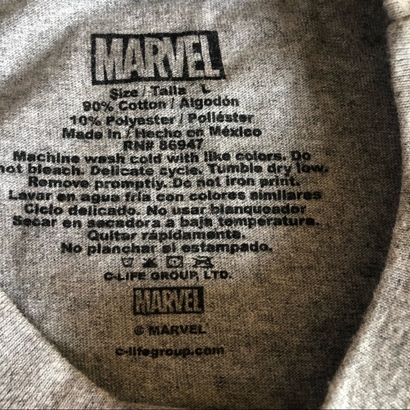 Marvel Mens Captain America Shield Short Sleeves T-Shirt Size Large - Picture 5 of 7